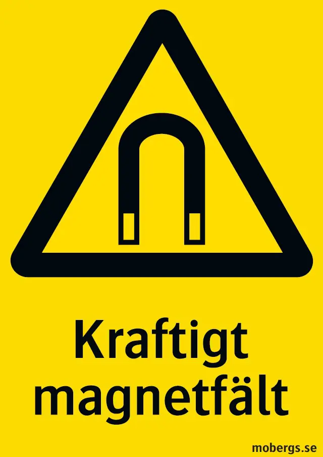 Varningsskylt Magnet